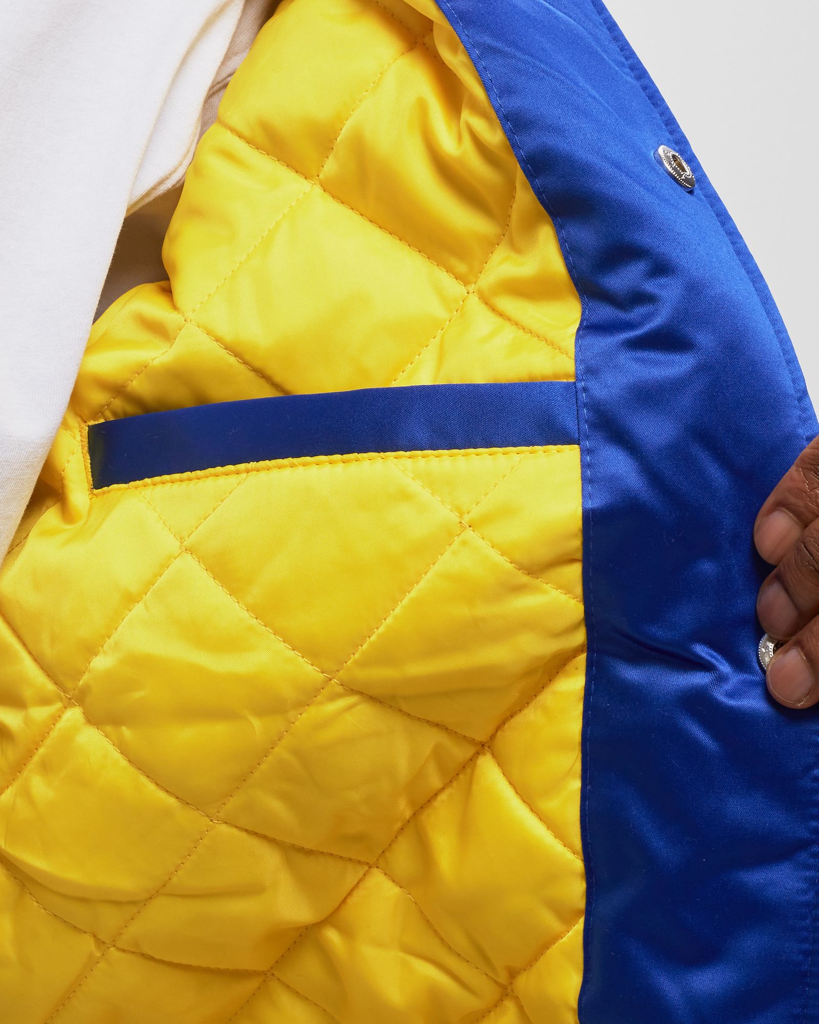 NBA Heavyweight Satin Jacket Golden State Warriors