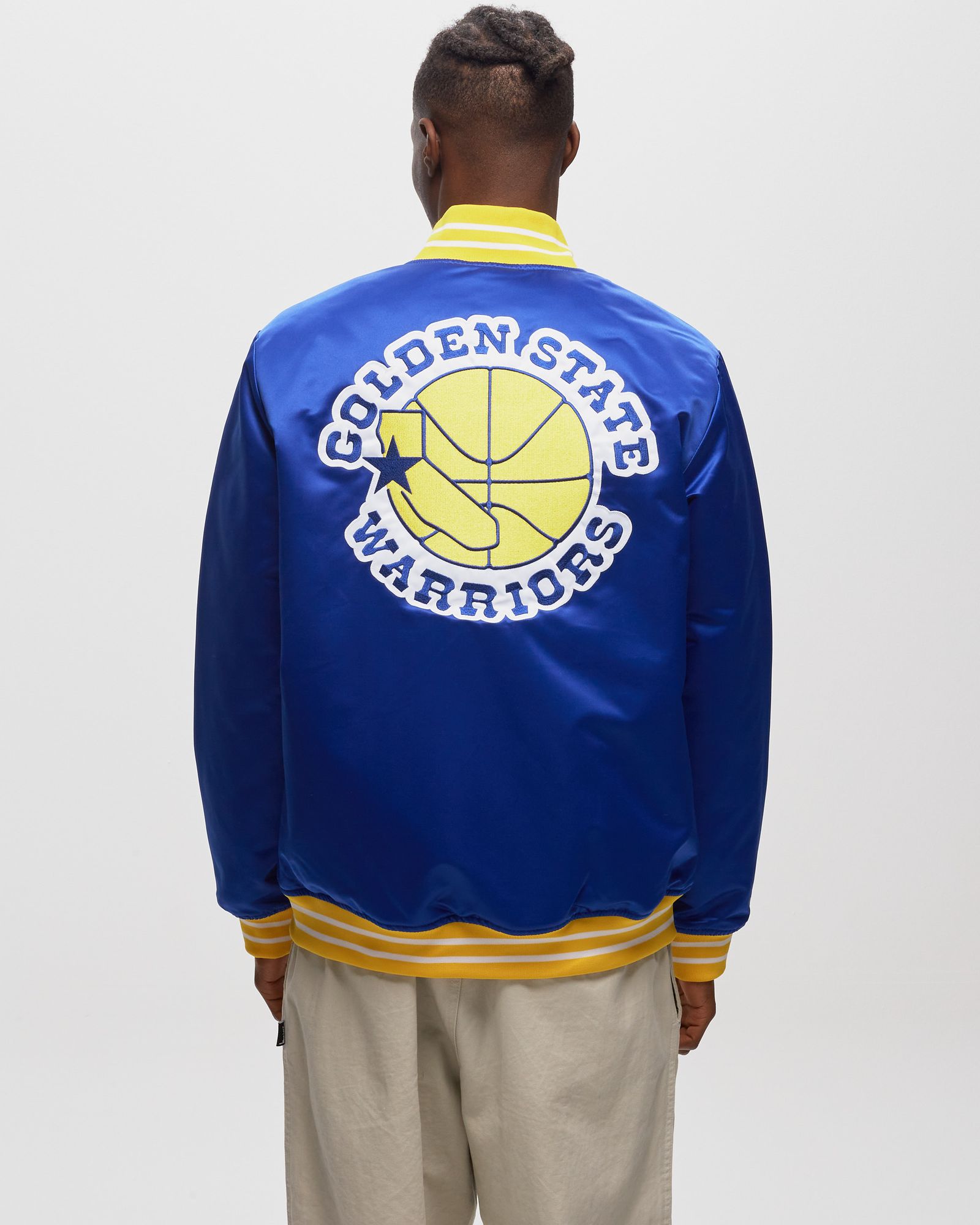 NBA Heavyweight Satin Jacket Golden State Warriors