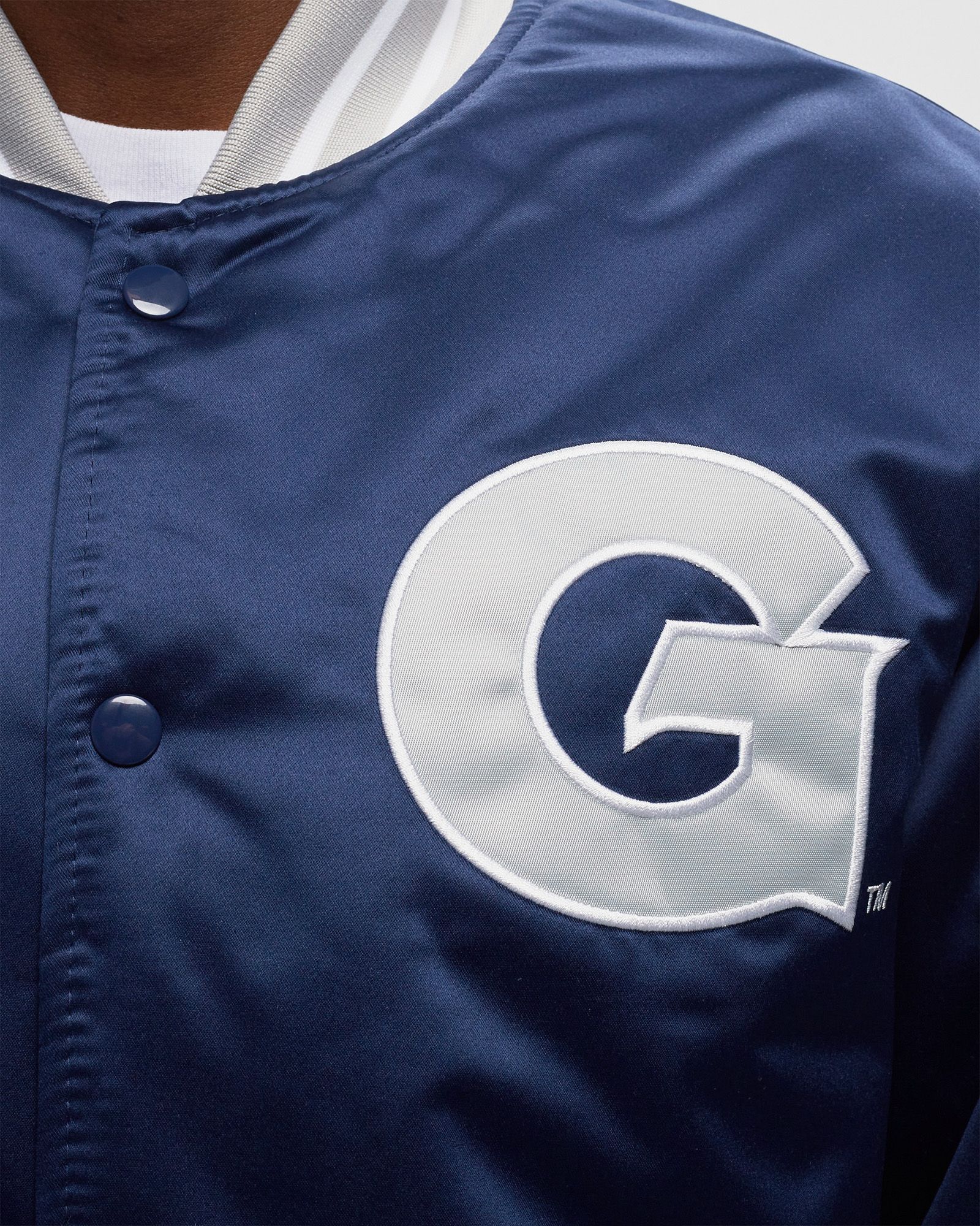 NFL Heavyweight Satin Jacket Georgetown University