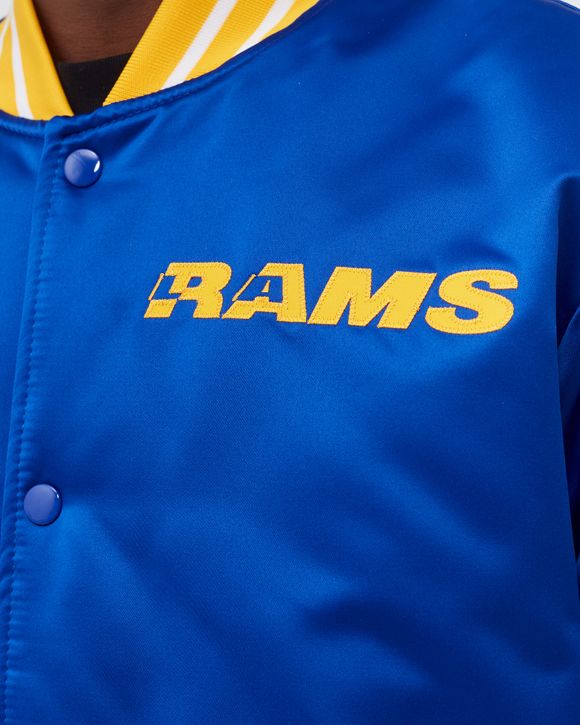 Mitchell & Ness Nfl Heavyweight Satin Jacket Los Angeles Rams Blue - Mens -  College Jackets/Team Jackets Mitchell & Ness