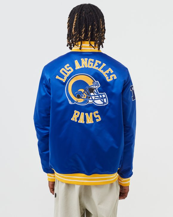 Mitchell & Ness Nfl Heavyweight Satin Jacket Los Angeles Rams Blue