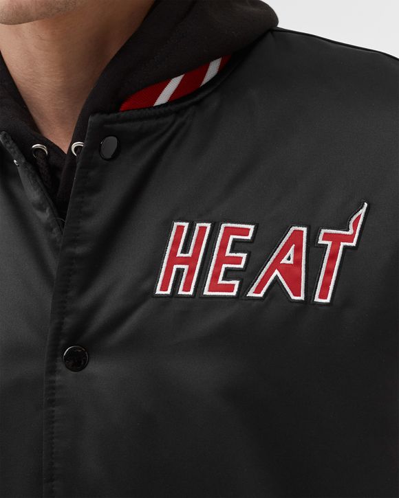 Mitchell & Ness Miami Heat Heavyweight Satin Jacket Black