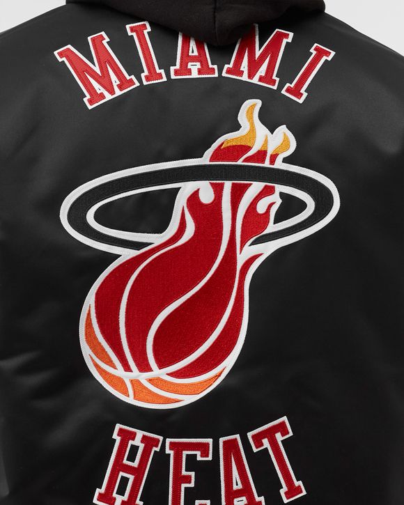 Mitchell & Ness NBA Heavyweight Satin Jacket Miami Heat Black