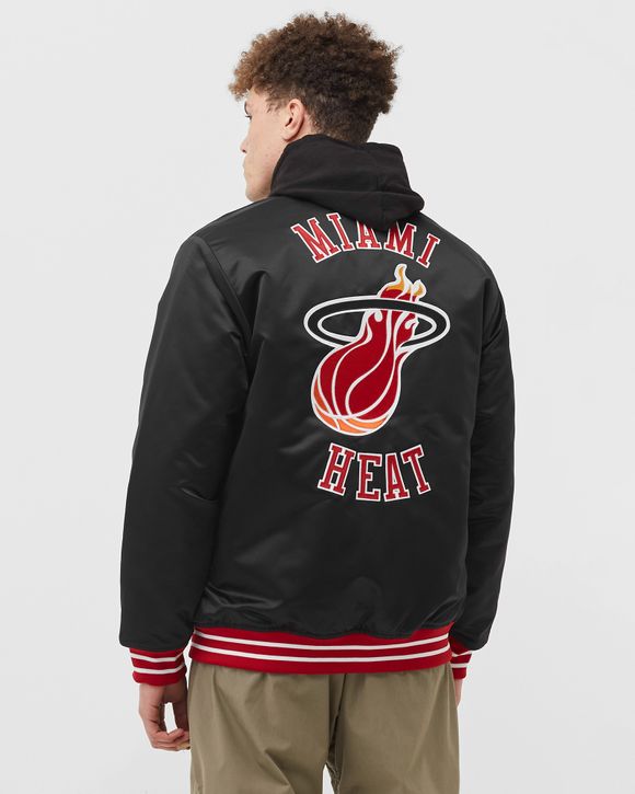 Mitchell & Ness Miami Heat Heavyweight Satin Jacket Black