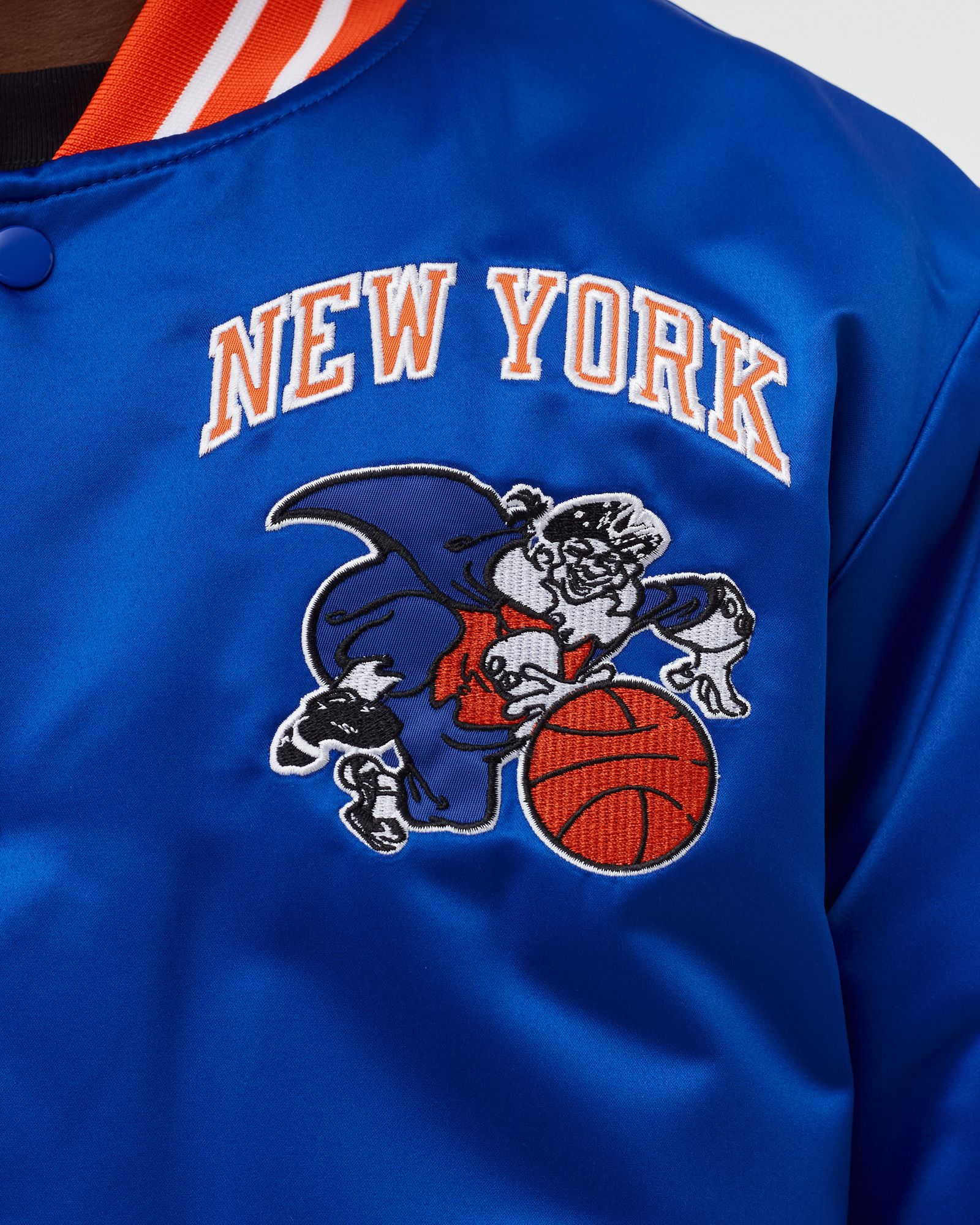 Mitchell & Ness NBA Heavyweight Satin Jacket New York Knicks