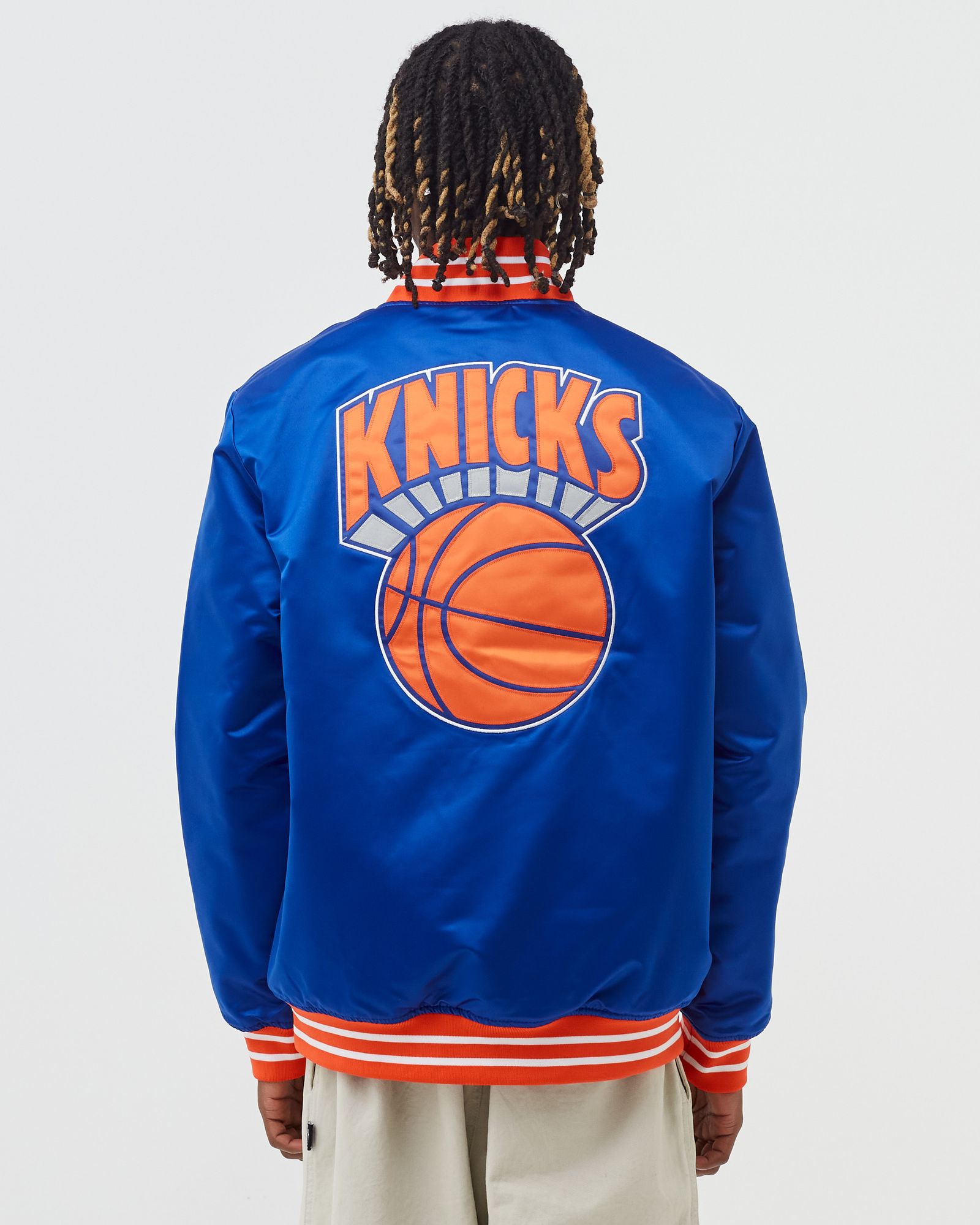 ジャケット・アウター NEW YORK KNICKS NBA HEAVYWEIGHT SATIN Mitchell & Ness NBA Heavyweight Satin Jacket New York Knicks