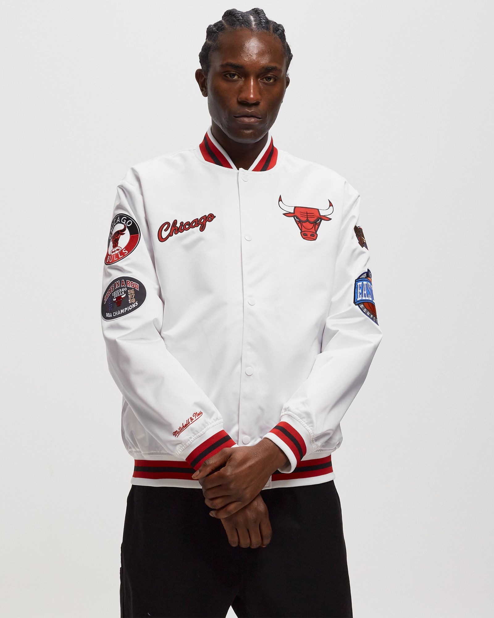 NBA City Collection Lightweight Satin Jacket Chicago Bulls