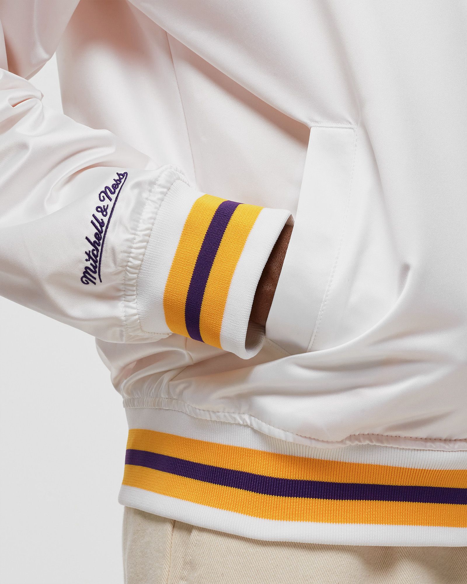 NBA City Collection Lightweight Satin Jacket Los Angeles Lakers