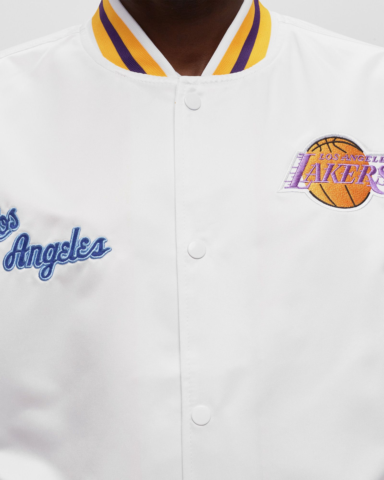 NBA City Collection Lightweight Satin Jacket Los Angeles Lakers