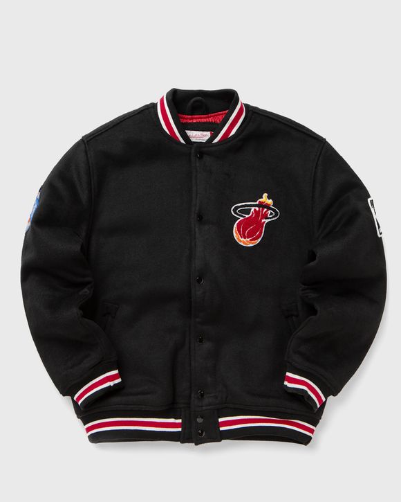 Mitchell & Ness NBA Miami Heat Hardwood Classics Wool Varsity Jacket ...