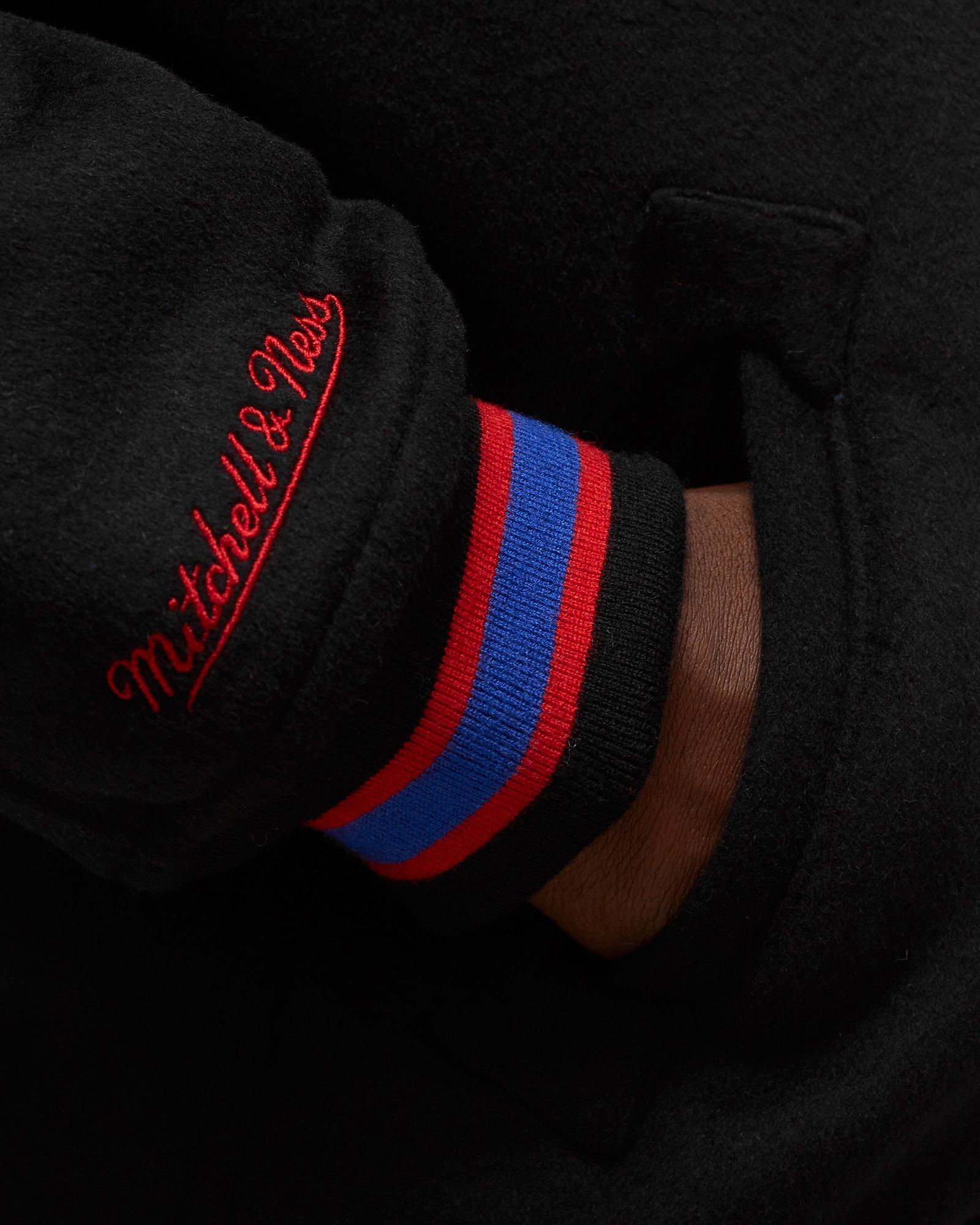 NBA NEW YORK NETS HARDWOOD CLASSICS WOOL VARSITY JACKET 