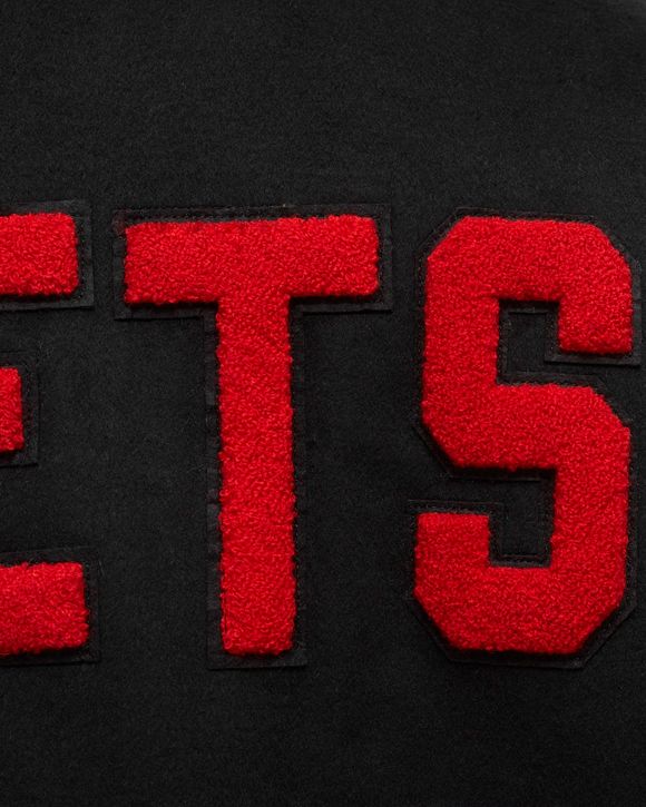 NBA NEW YORK NETS HARDWOOD CLASSICS WOOL VARSITY JACKET 