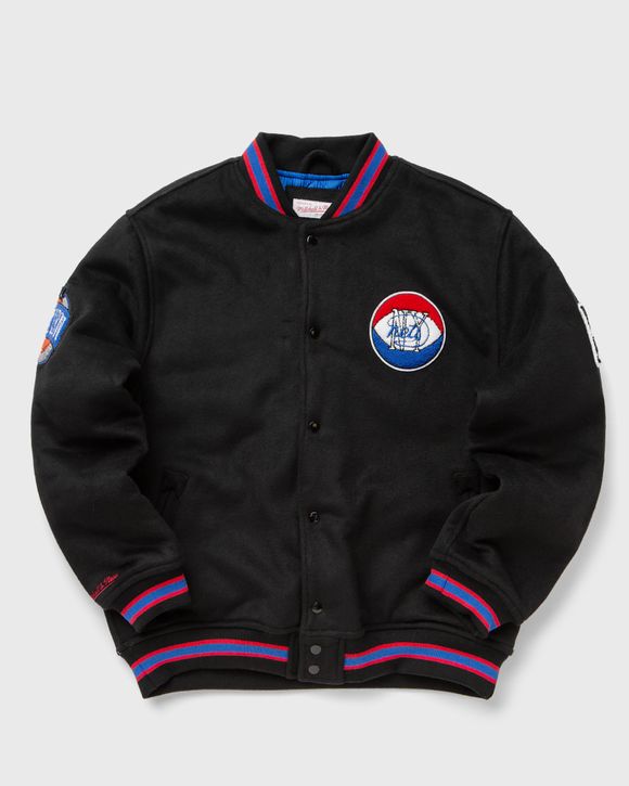 Mitchell & Ness NBA Miami Heat Hardwood Classics Wool Varsity Jacket Black