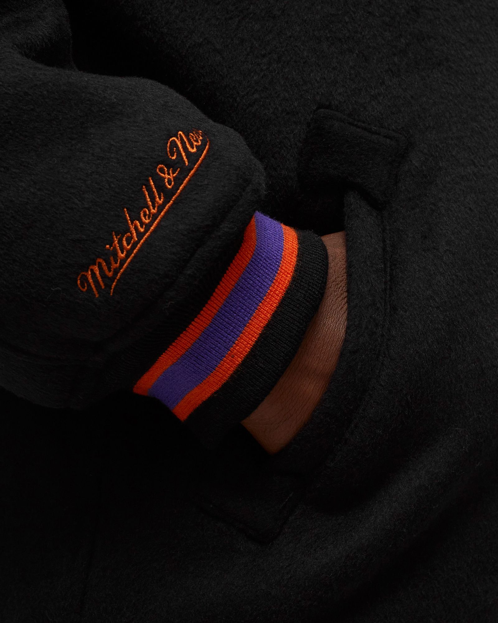 NBA PHOENIX SUNS HARDWOOD CLASSICS WOOL VARSITY JACKET