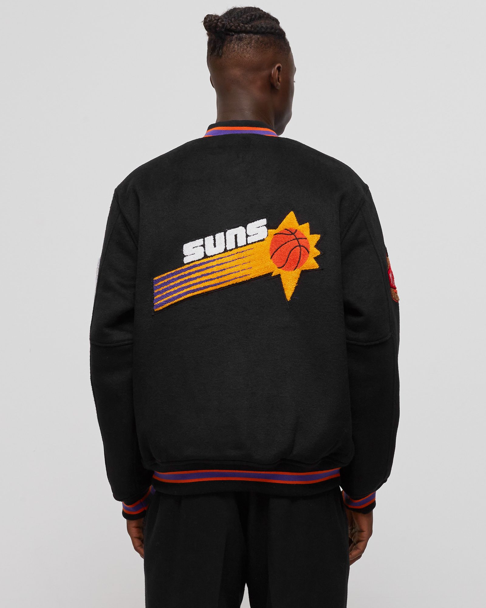 NBA PHOENIX SUNS HARDWOOD CLASSICS WOOL VARSITY JACKET