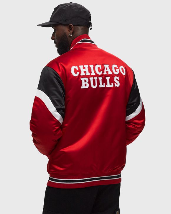 Mitchell Ness NBA HEAVYWEIGHT SATIN JACKET CHICAGO BULLS Red