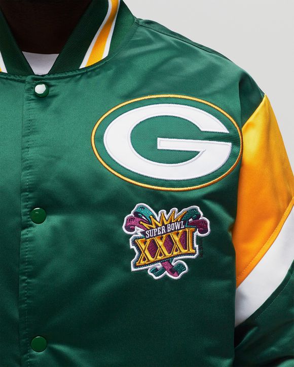 NFL HEAVYWEIGHT SATIN JACKET GREEN BAY PACKERS