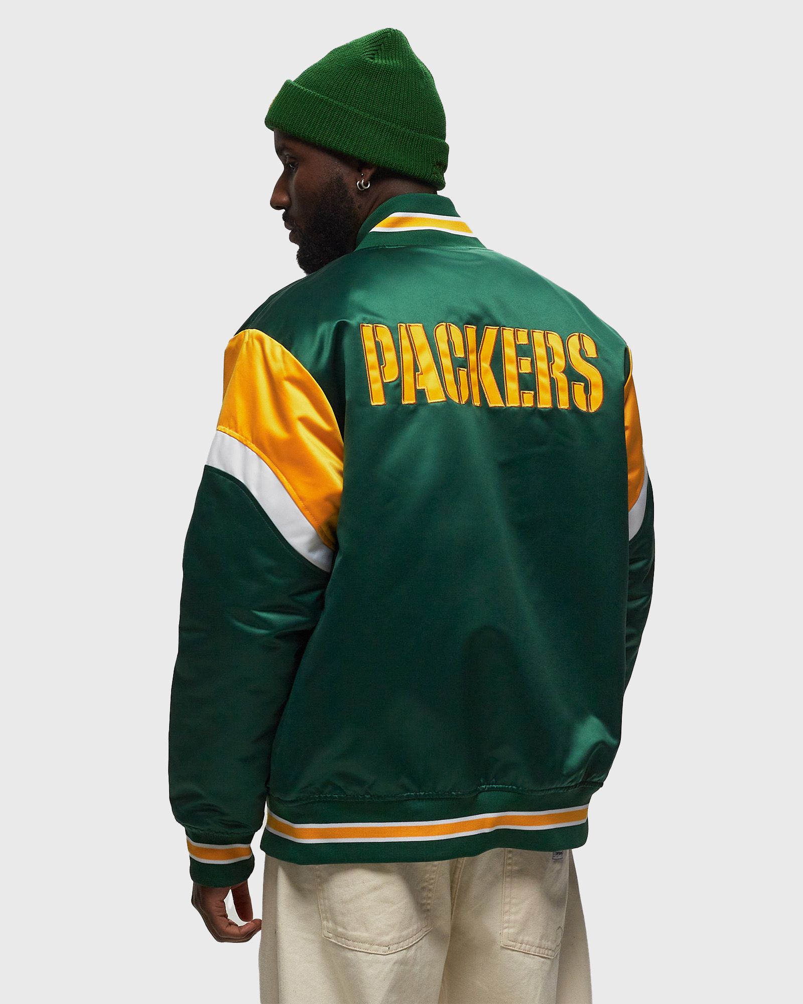NFL HEAVYWEIGHT SATIN JACKET GREEN BAY PACKERS
