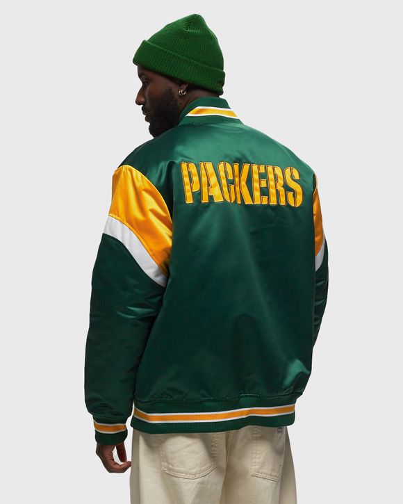 Mitchell & Ness NFL SATIN BOMBER JACKET KANSAS CITY CHIEFS Green