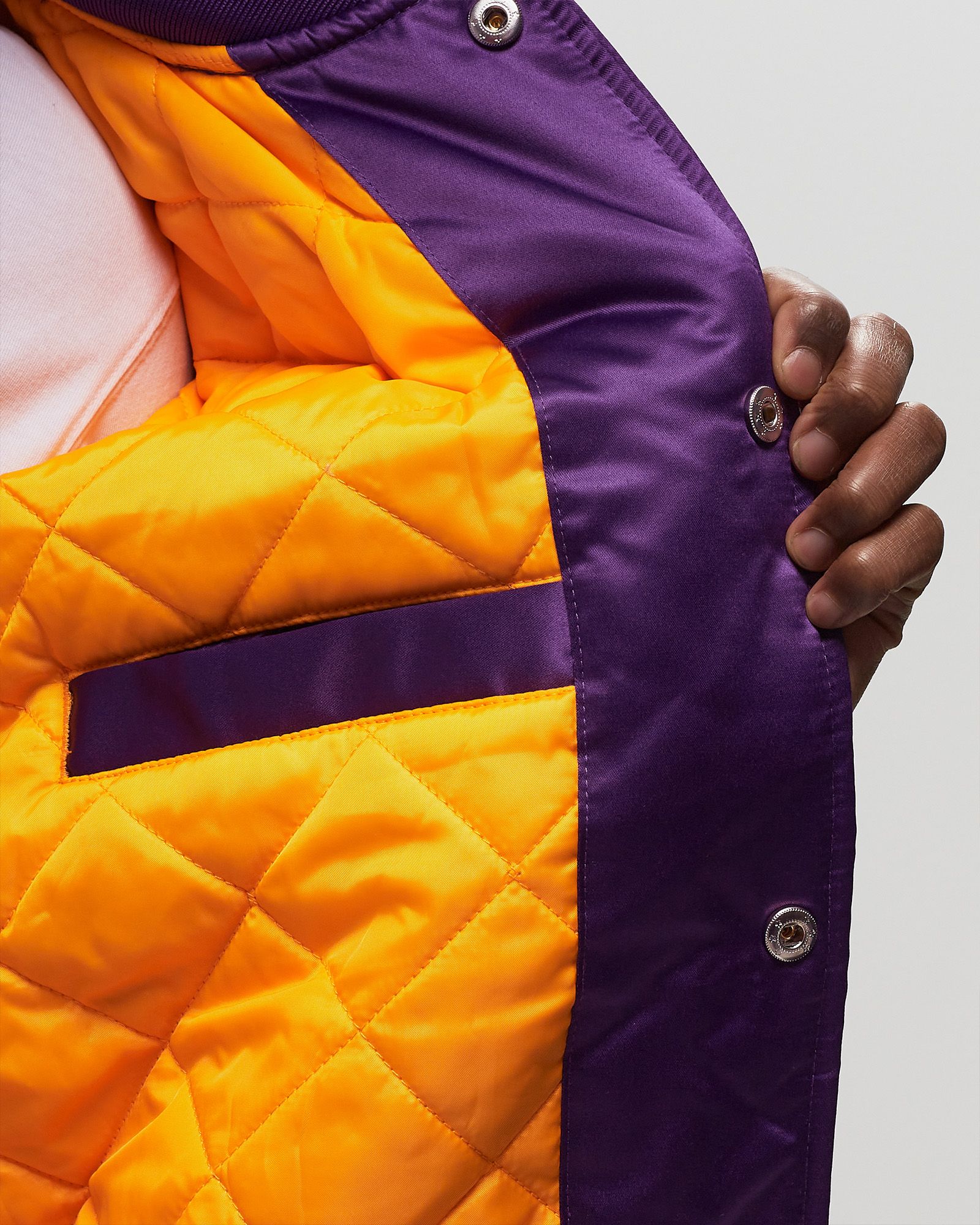 NBA HEAVYWEIGHT SATIN JACKET LOS ANGELES LAKERS