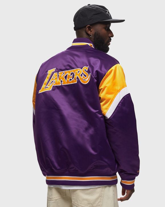 Mitchell and ness lakers satin sale jacket