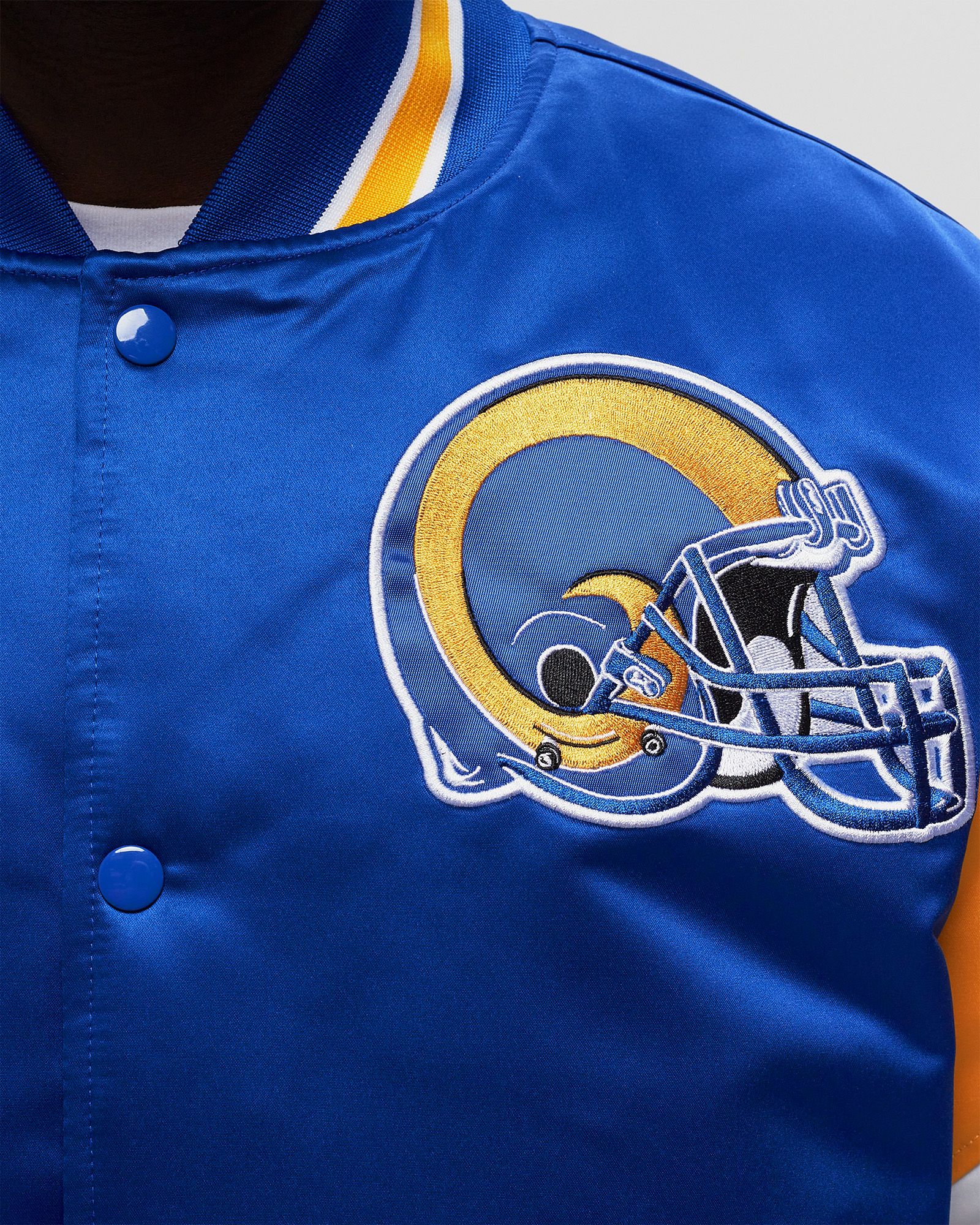 NFL HEAVYWEIGHT SATIN JACKET LOS ANGELES RAMS