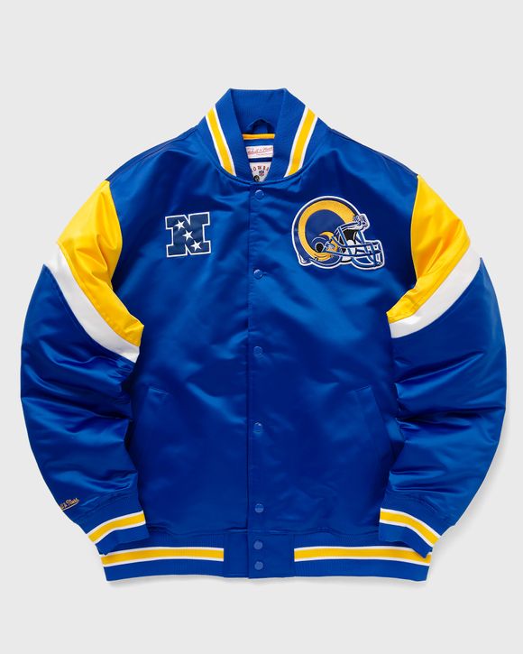 Mitchell & Ness NFL HEAVYWEIGHT SATIN JACKET LOS ANGELES RAMS Blue ...