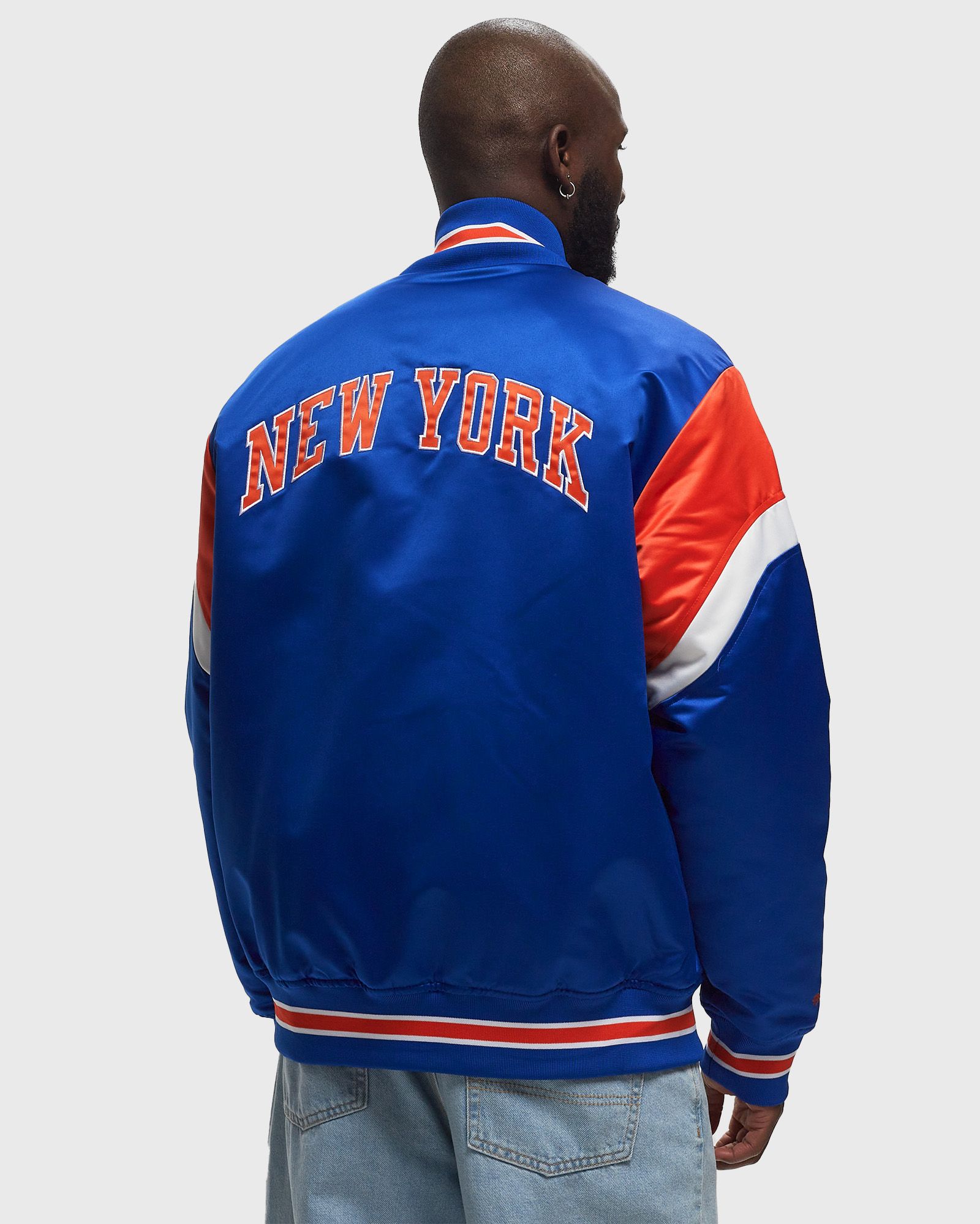 Mitchell & Ness NBA HEAVYWEIGHT SATIN JACKET NEW YORK KNICKS