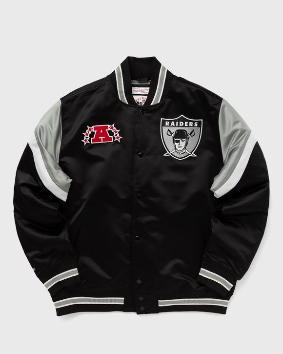 Mitchell Ness NFL HEAVYWEIGHT SATIN JACKET LAS VEGAS RAIDERS Black BSTN Store