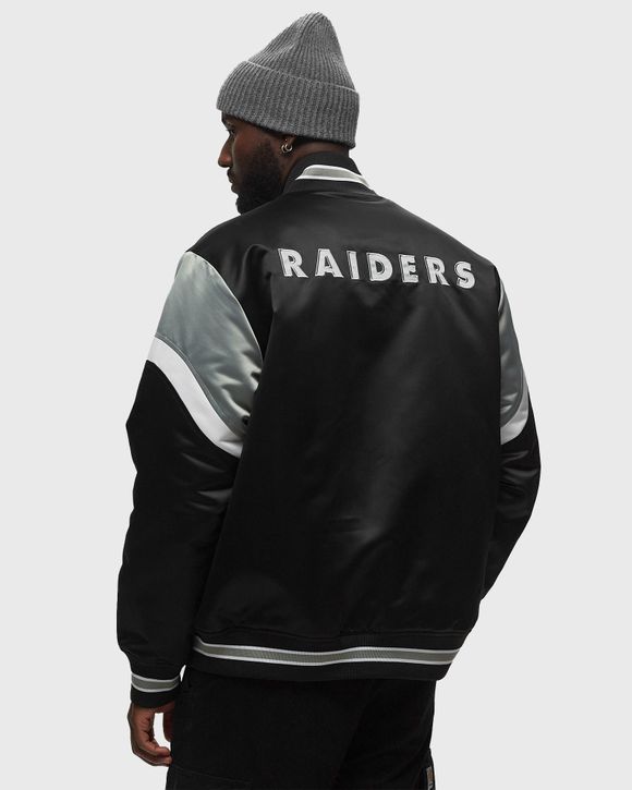 Mitchell & Ness NFL HEAVYWEIGHT SATIN JACKET LAS VEGAS RAIDERS Black - BLACK