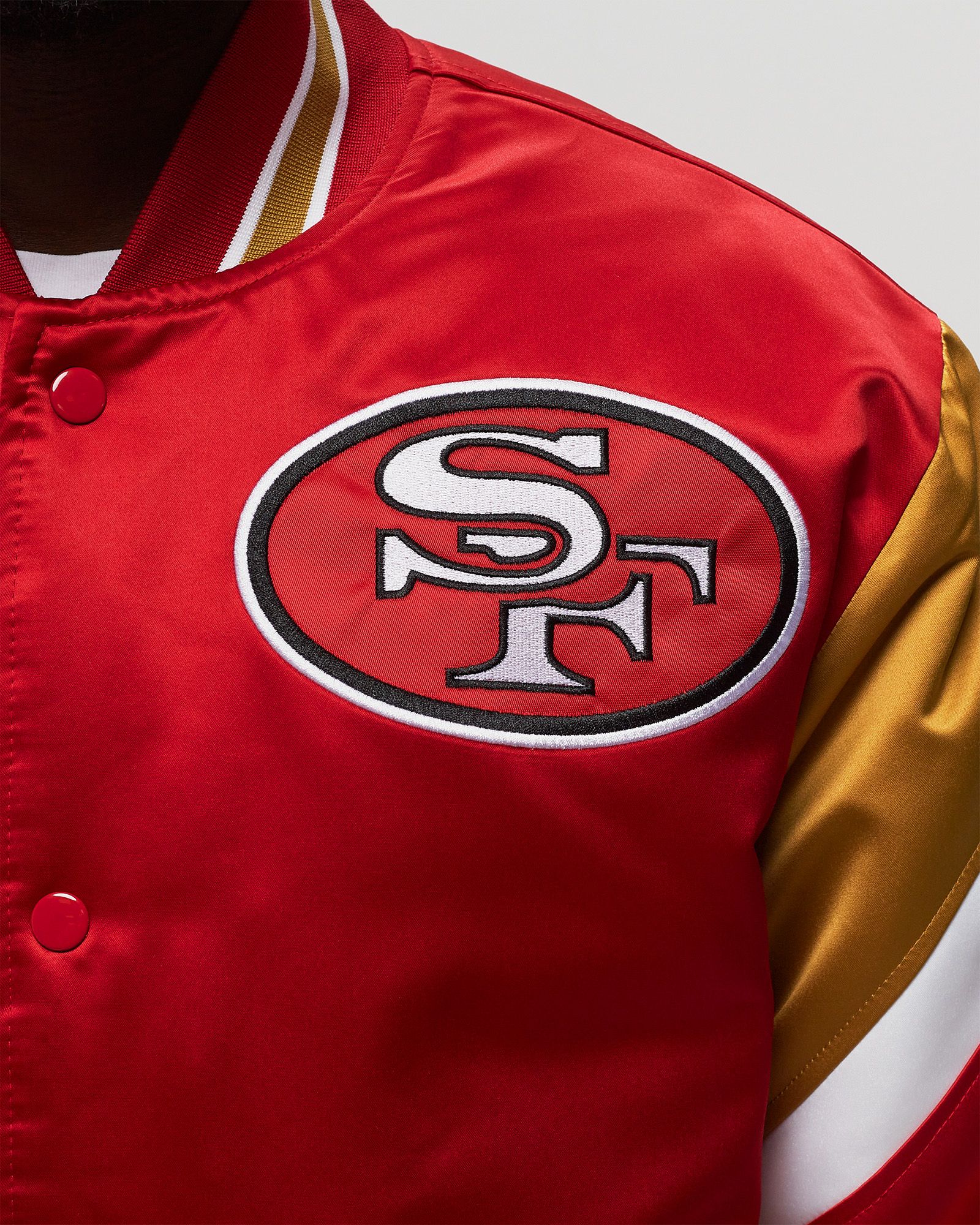 NFL HEAVYWEIGHT SATIN JACKET SAN FRANCISCO 49ERS