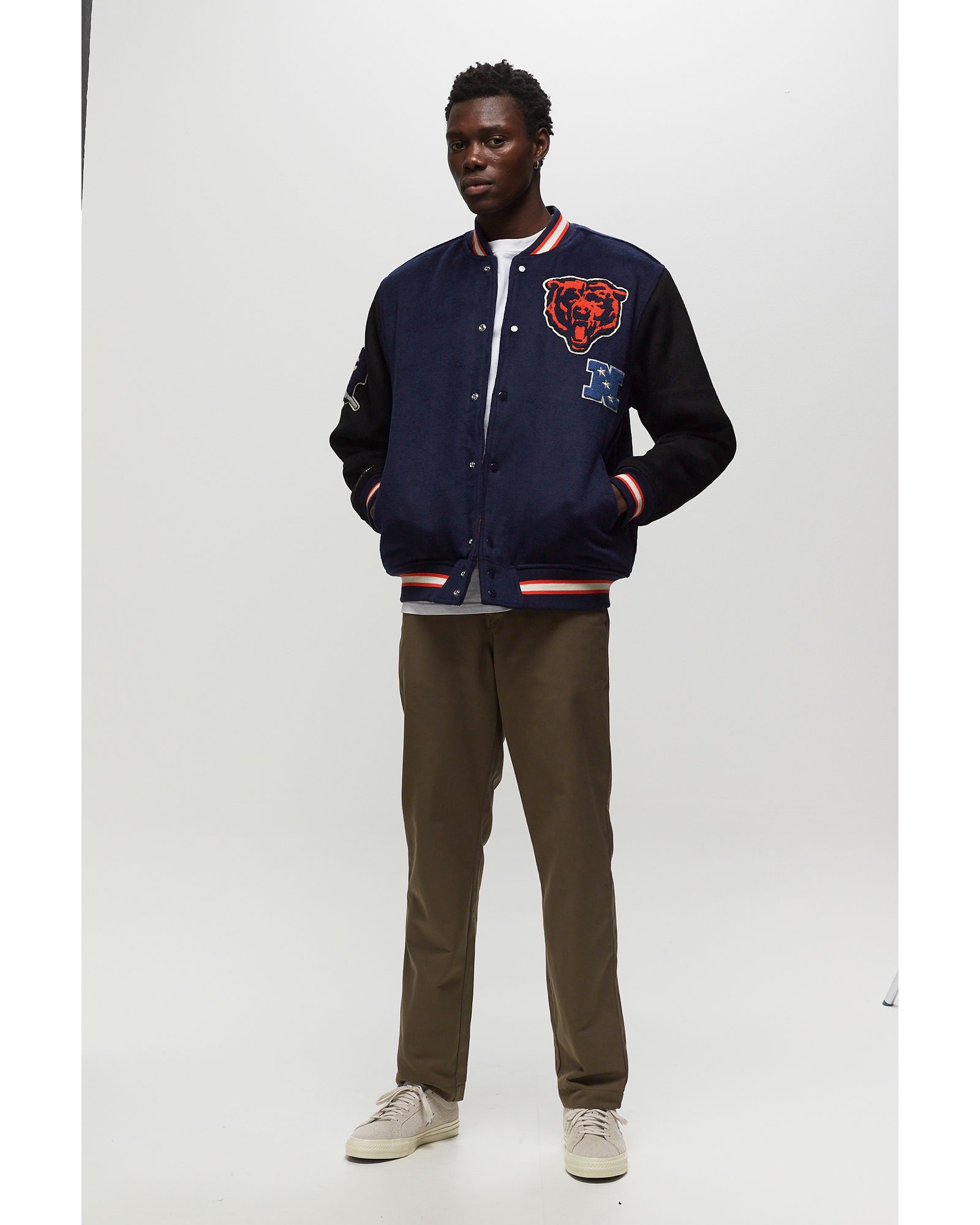 NFL TEAM LEGACY VARSITY JACKET CHICAGO BEARS