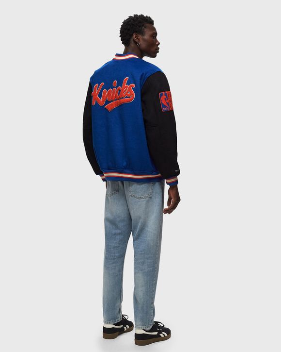 Mitchell & Ness NBA TEAM LEGACY VARSITY JACKET NEW YORK KNICKS Black/Blue