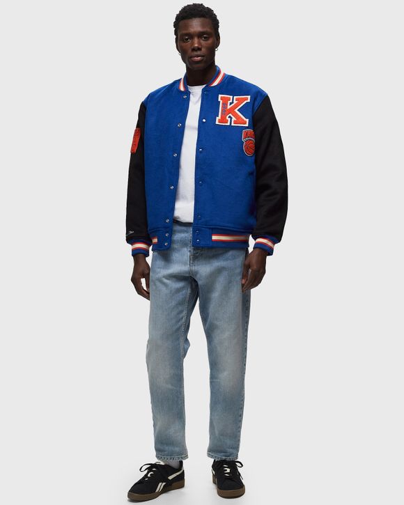 Knicks varsity jacket 2024 mitchell and ness