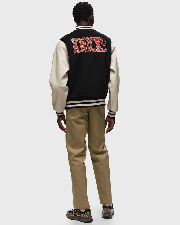 Embroidered Wool New York Knicks Varsity Black Jacket - Jacket Makers