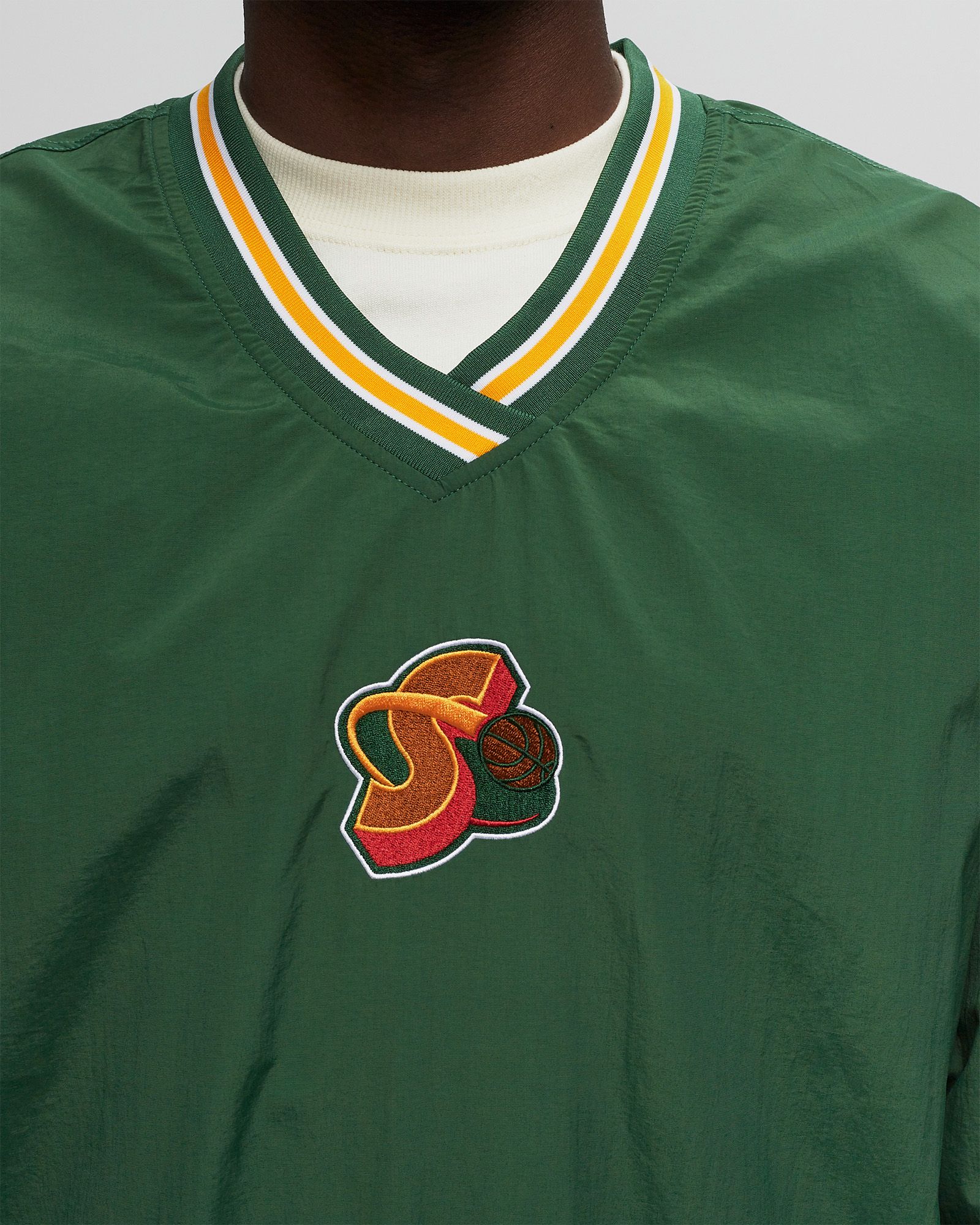 NBA CLASSIC NYLON PULLOVER VINTAGE LOGO SEATTLE SUPERSONICS