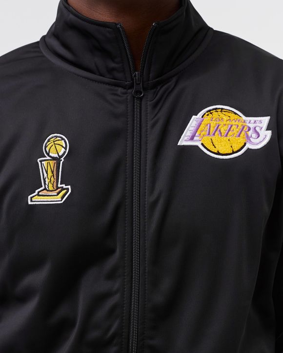 Mitchell & Ness L.a. Lakers Track Jacket In Black for Men