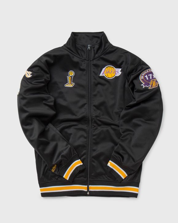 Mitchell & Ness L.a. Lakers Track Jacket In Black for Men