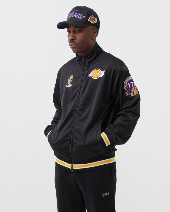 Mitchell & Ness L.a. Lakers Track Jacket In Black for Men