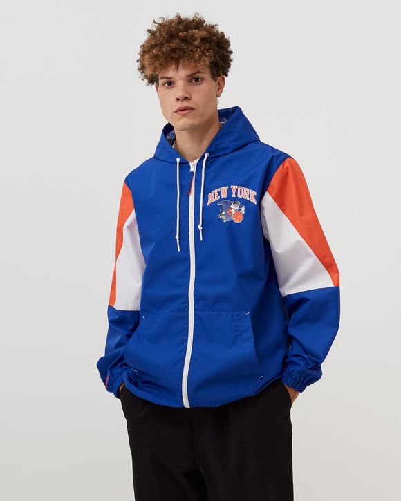 NBA THROW IT BACK FULL ZIP WINDBREAKER KNICKS
