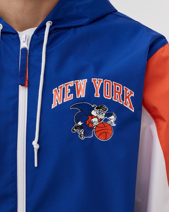 NBA THROW IT BACK FULL ZIP WINDBREAKER KNICKS