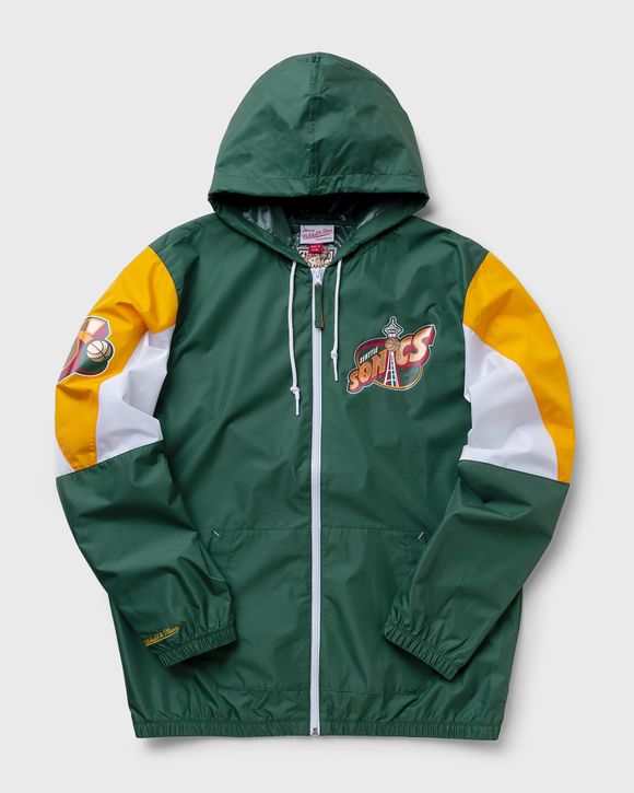 NBA THROW IT BACK FULL ZIP WINDBREAKER SUPERSONICS