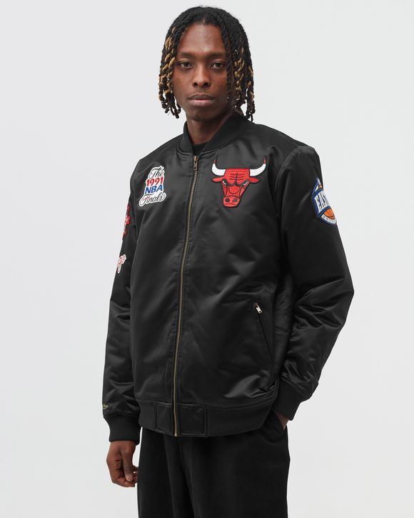 Bomber jacket Mitchell & Ness NBA Lightweight Satin Jacket Orlando Magic  STJKMG18013-OMABLCK