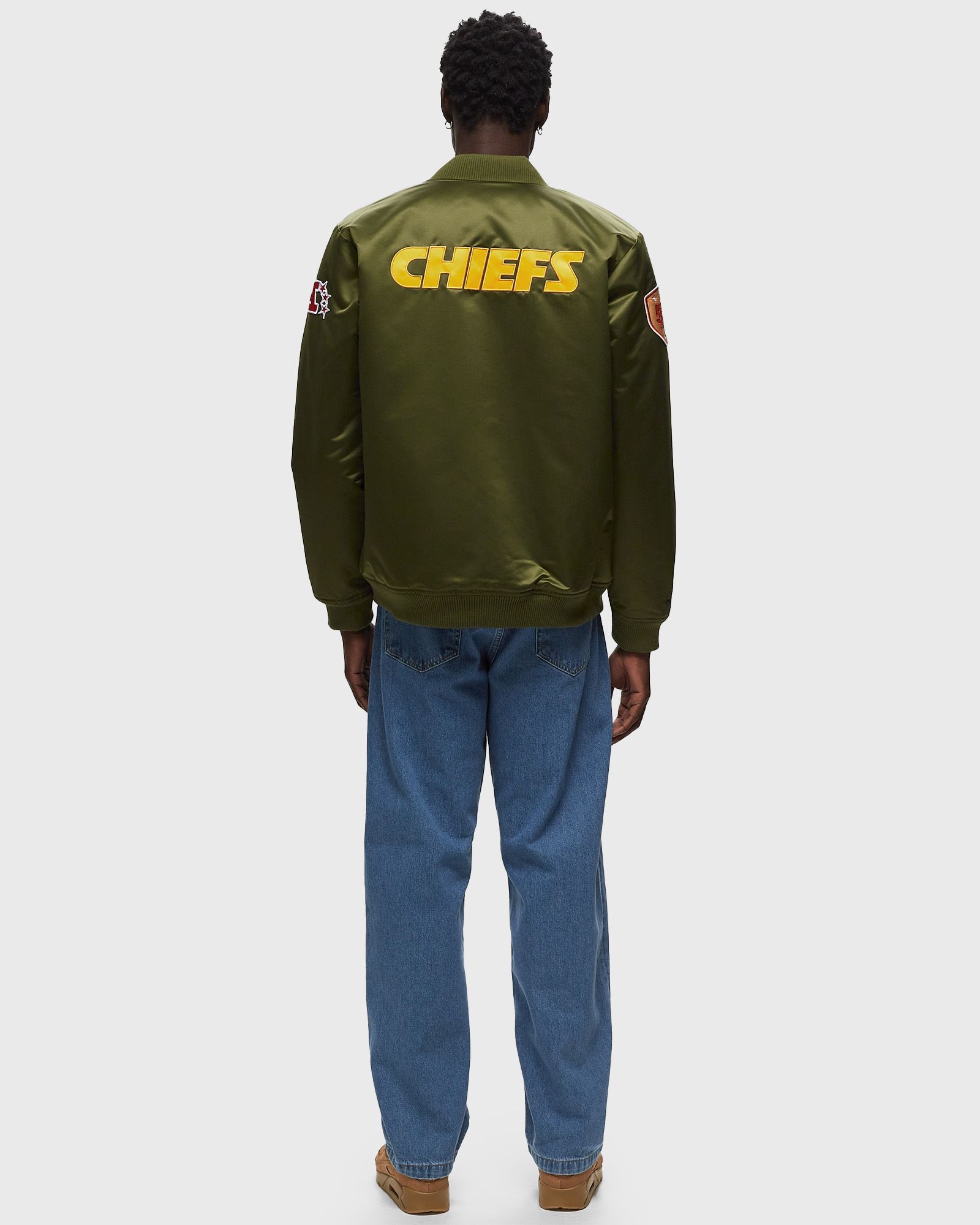 NFL SATIN BOMBER JACKET KANSAS CITY CHIEFS