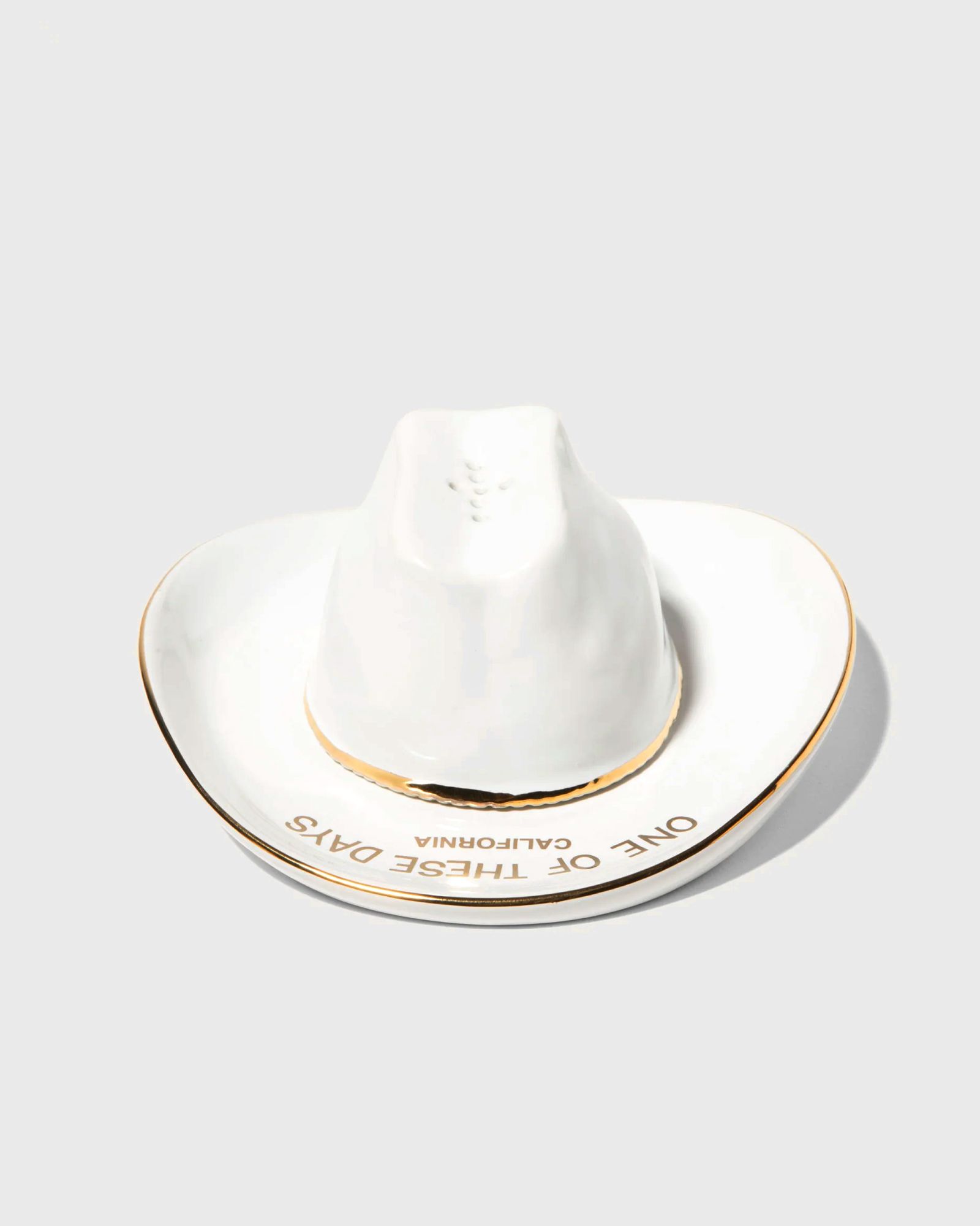 CERAMIC COWBOY HAT INCENSE HOLDER