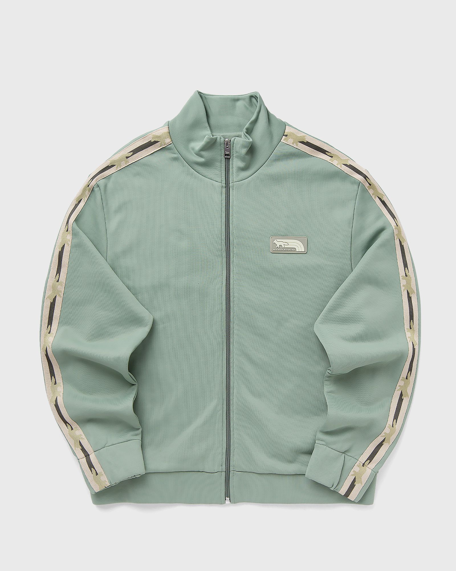 トップス MAISON KITSUNE FLASH FOX TRACK JACKET(L) Maison Kitsune Flash Fox Zipped Track Top - Vert