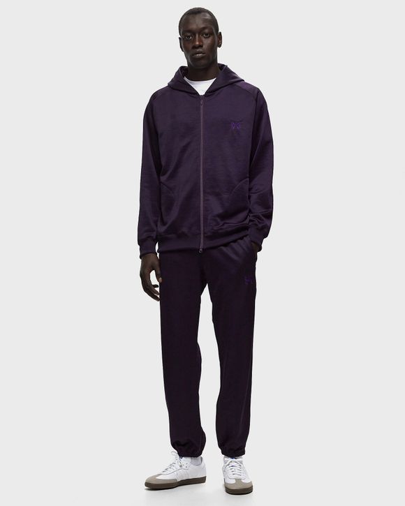 Needles Zipped Sweat Pant Purple - B-EGGPLANT