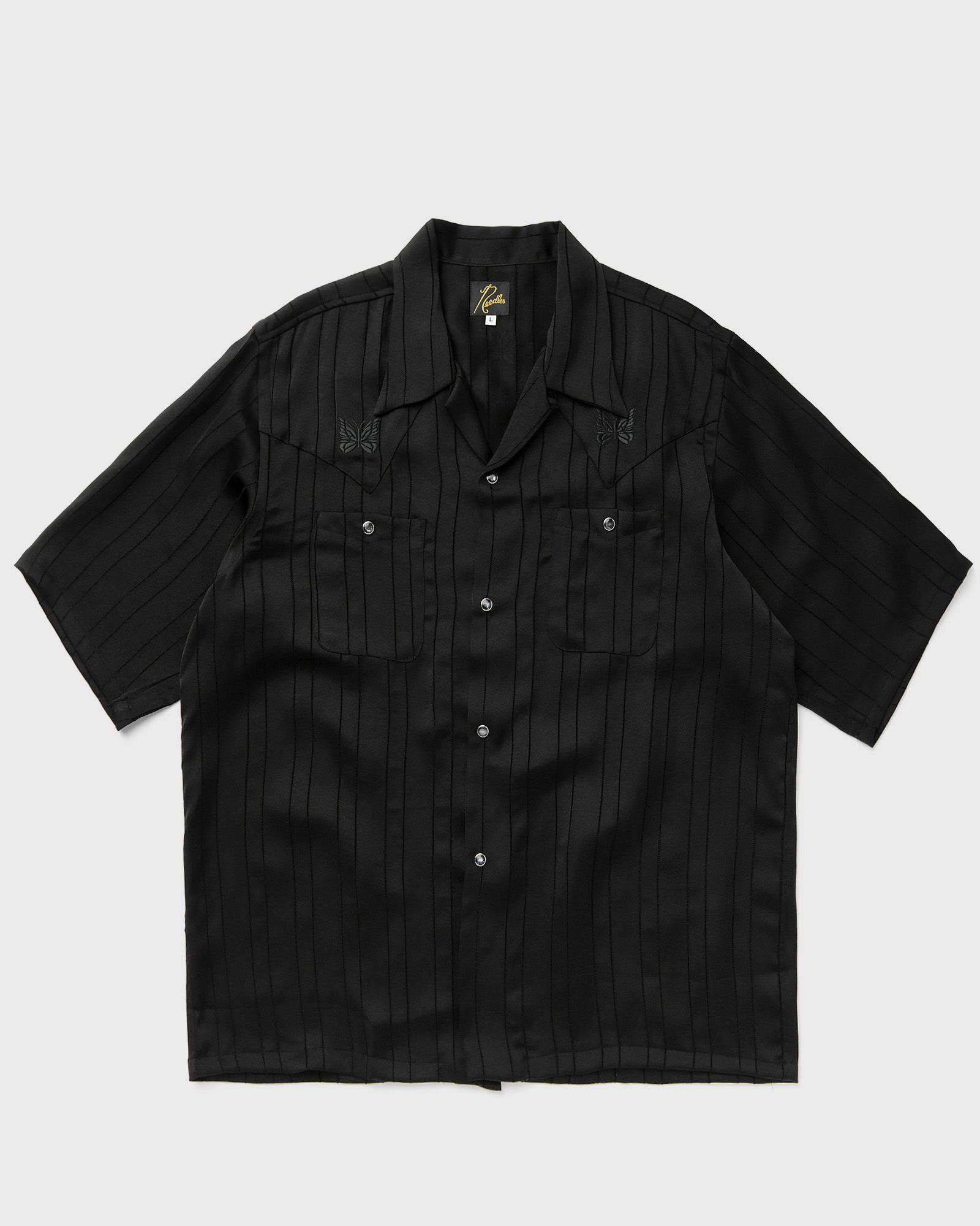 Needles - s/s cowboy one-up shirt men shortsleeves black in größe:s