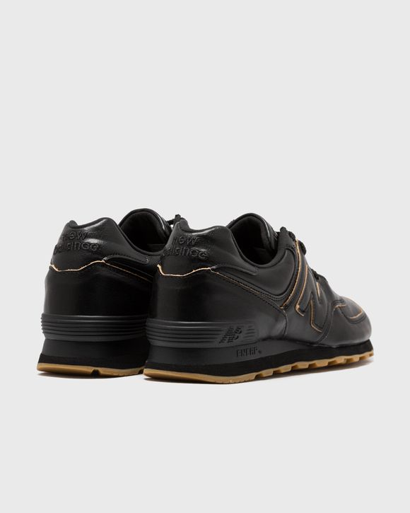 New balance 574 black leather gum shop