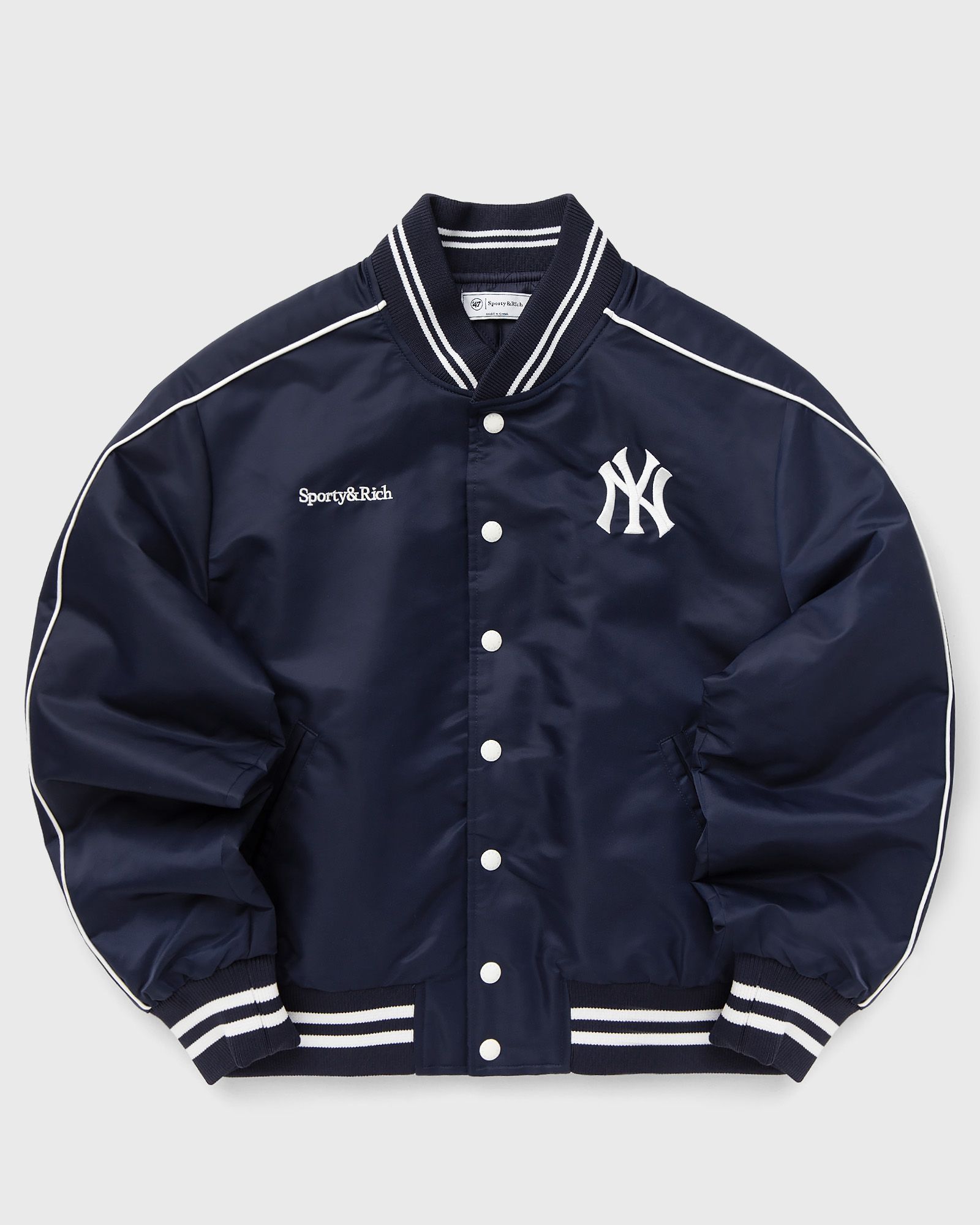 Yankees Curve Nylon Varsity Jacket